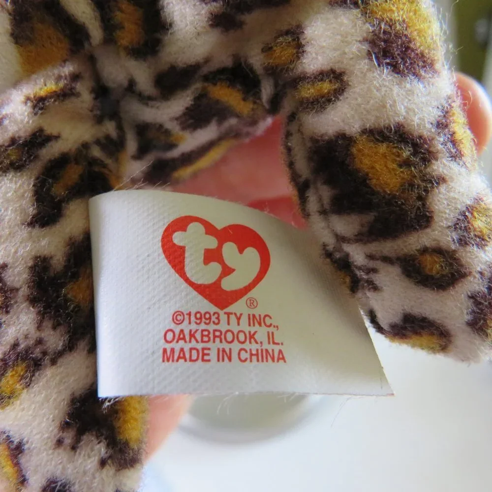 Freckles Leopard TY BACKPACK CLIP plush mini stuffed animal zoo